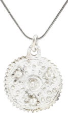 MEDIEVAL CHRISTIAN WHEEL OF FORTUNE AMULET NECKLACE 6TH-10TH CENTURY AD