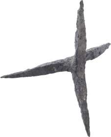 LARGE MEDIEVAL EUROPEAN CALTROP 13TH-15TH CENTURY AD