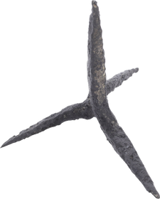 LARGE MEDIEVAL EUROPEAN CALTROP 13TH-15TH CENTURY AD