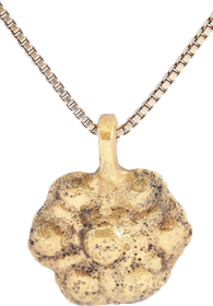 ROMAN WHEEL OF FORTUNE AMULET NECKLACE, 200-550 AD