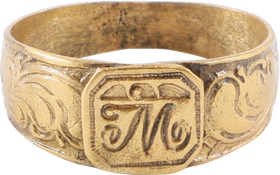 FINE AUSTRO-HUNGARIAN SOLDIER’S RING C.1880-90, SIZE 9 ½