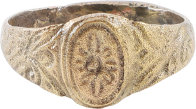 LATE MEDIEVAL WOMAN'S FASHION RING, 15TH-16TH CENTURY AD, SIZE 10 ½