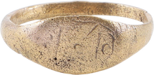 ROMAN SIGNET RING, 2ND-5TH CENTURY AD, SIZE 8 ¾