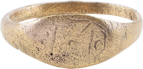 ROMAN SIGNET RING, 2ND-5TH CENTURY AD, SIZE 8 ¾