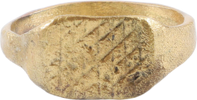 MEDIEVAL BYZANTINE RING C.400-700 AD, SIZE 12