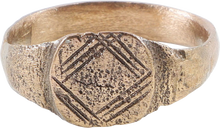 MEDIEVAL EUROPEAN RING, 500-800 AD, SIZE 10 ½