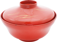 FINE JAPANESE LACQUERED BOWL AND COVER