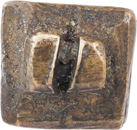 ASHANTI GEOMETRIC GOLD WEIGHT, C.1900, ex: Sir Cecil Armitage Collection