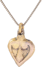 VIKING HEART PENDANT NECKLACE, C.950-1050 AD