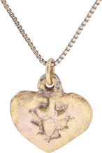 VIKING HEART PENDANT NECKLACE, C.950-1050 AD