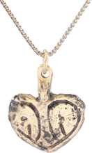 FINE VIKING HEART PENDANT NECKLACE, 11TH CENTURY