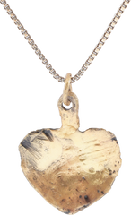 FINE VIKING HEART PENDANT NECKLACE, 11TH CENTURY