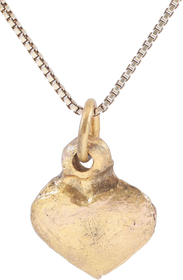 FINE VIKING HEART PENDANT NECKLACE, C.900-1050 AD