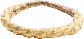 VIKING ROPED OR TWIST WEDDING RING, 866-1067 AD, SIZE 7 ¾