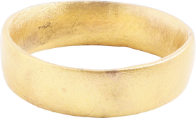 FINE ANCIENT VIKING WEDDING RING, 9TH-10TH CENTURY AD, SIZE 9 ¼