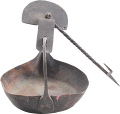 COLONIAL AMERICAN GREASE LAMP, 17TH-18TH CENTURY - Fagan Arms