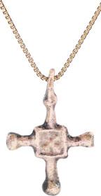 EUROPEAN CONVERT'S CROSS NECKLACE 9TH-10TH CENTURY