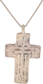 FINE EASTERN EUROPEAN CROSS NECKLACE