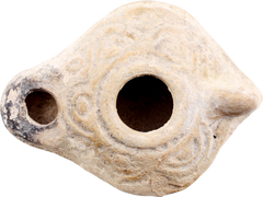 ROMAN/BYZANTINE TERRA COTTA OIL LAMP C.4TH-7TH CENTURY AD - Fagan Arms