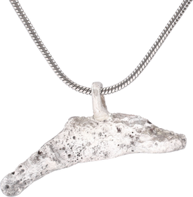 GREEK/UKRAINIAN BRONZE DOLPHIN PENDANT NECKLACE, 5TH-4TH CENTURY BC