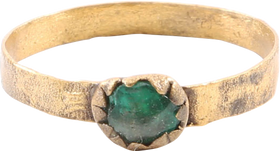 MEDIEVAL EUROPEAN RING, C.14TH-15TH CENTURY, SIZE 11