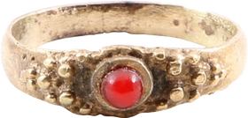 EUROPEAN BETROTHAL RING 16TH-17TH CENTURY SIZE 7 1/2