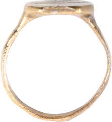 BYZANTINE CHRISTIAN RING, 5TH-9TH CENTURY AD, SIZE 10 ½ - Fagan Arms