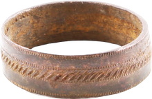 FINE VIKING WEDDING RING, 900-1050 AD SIZE 7 ½