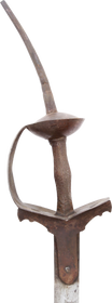 INDOPERSIAN TWO HAND SWORD KHONDA, 17TH-18TH CENTURY