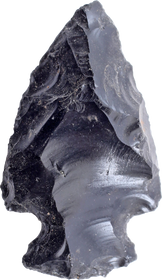 PRE-COLUMBIAN OBSIDIAN VOTIVE ARROWHEAD