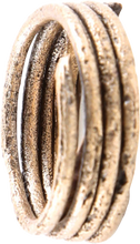 ANCIENT VIKING COIL RING 850-1050 AD, SIZE 10 ¼