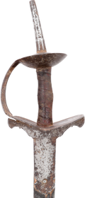 INDOPERSIAN TWO HAND SWORD KHONDA, 18TH CENTURY