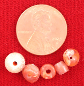 VIKING CARNELIAN BEADS, C.850-1050 AD