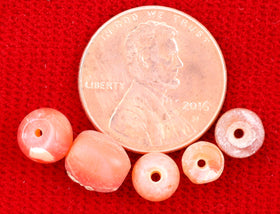 VIKING CARNELIAN BEADS, C.850-1050