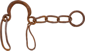 HEAVY FORGED IRON SLAVE LEG SHACKLE
