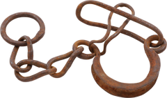 HEAVY FORGED IRON SLAVE LEG SHACKLE - Fagan Arms