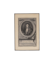 ORIGINAL ENGLISH LITHOGRAPH 1726 JEAN DE LA FONTAINE