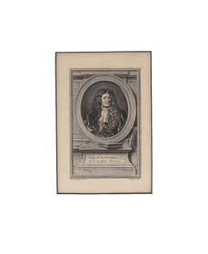 ORIGINAL ENGLISH LITHOGRAPH 1726 JEAN DE LA FONTAINE