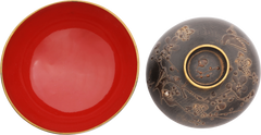 RARE TECHNIQUE EDO PERIOD JAPANESE BOWL AND COVER - Fagan Arms