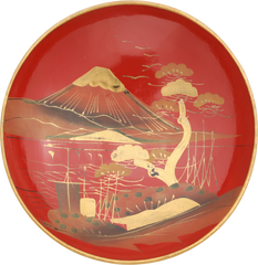 RARE TECHNIQUE EDO PERIOD JAPANESE BOWL AND COVER - Fagan Arms