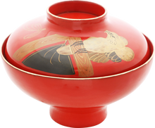 JAPANESE LACQUERED BOWL, OWAN. MEIJI PERIOD, BEFORE 1912