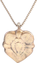 SCANDINAVIAN HEART PENDANT NECKLACE, 11TH-12TH CENTURY AD