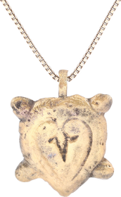 VIKING HEART PENDANT NECKLACE C.1000 AD