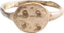 RARE EARLY CHRISTIAN RING, 3RD-6TH CENTURY AD, SIZE 8 ¼