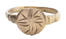 EUROPEAN CHRISTIAN RING, 1400-1600, SIZE 10 1/4