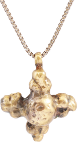 EUROPEAN WOMAN’S CROSS PENDANT C.1100-1400