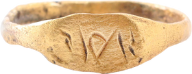 ROMAN SIGNET OR MYSTICAL RING, 1ST-3RD CENTURY AD, SIZE 8 ¼