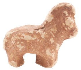 GRECO-ROMAN TERRA COTTA FIGURE OF A HORSE 100BC-100AD