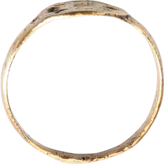 ROMAN WHEEL OF FORTUNE RING C.100-350 AD, SIZE 9 ¾ - Fagan Arms