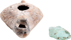 ROMAN/BYZANTINE OIL LAMP 3RD-6TH CENTURY AD - Fagan Arms